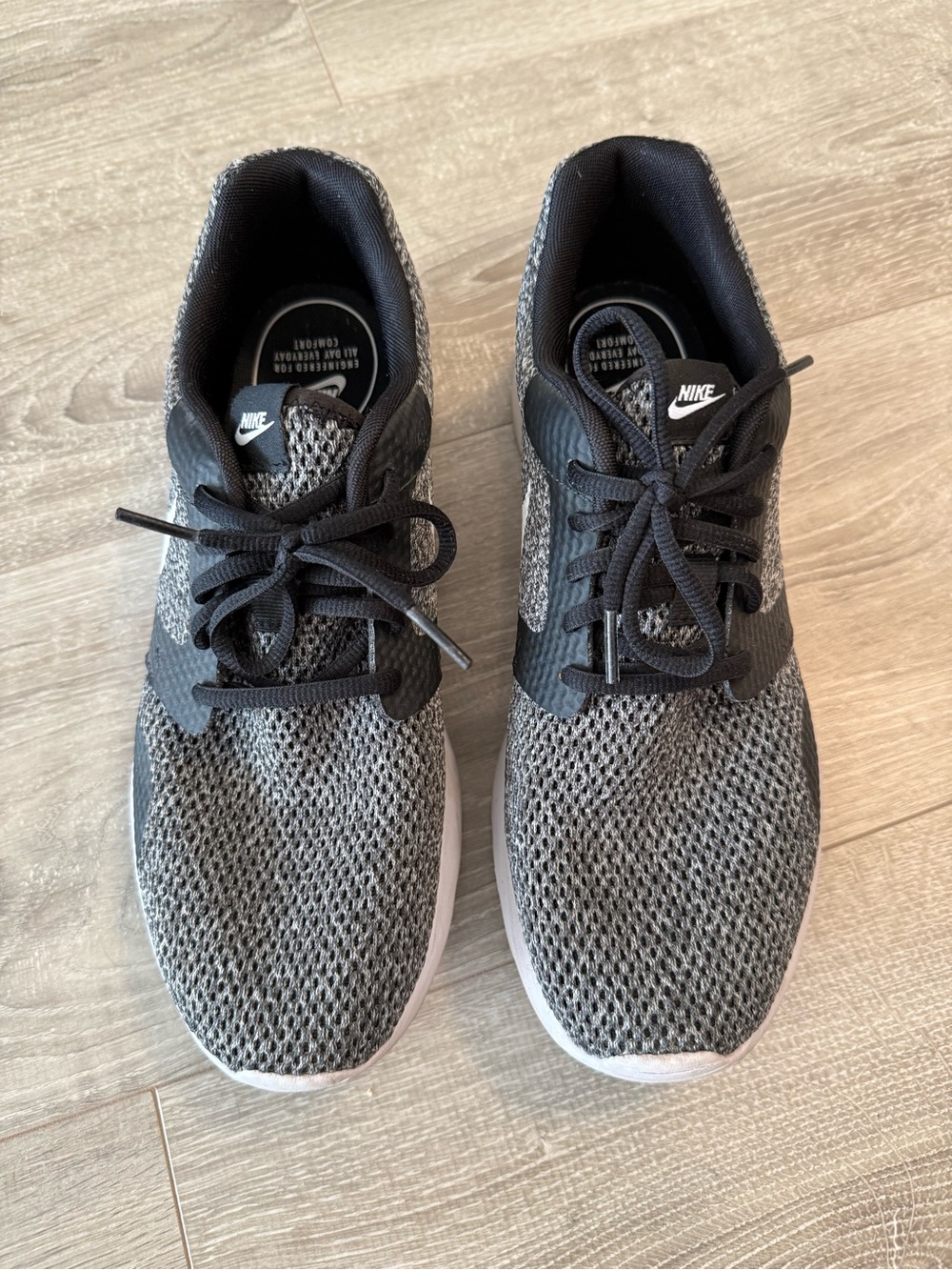 Nike Grey and Black Knit Trainers